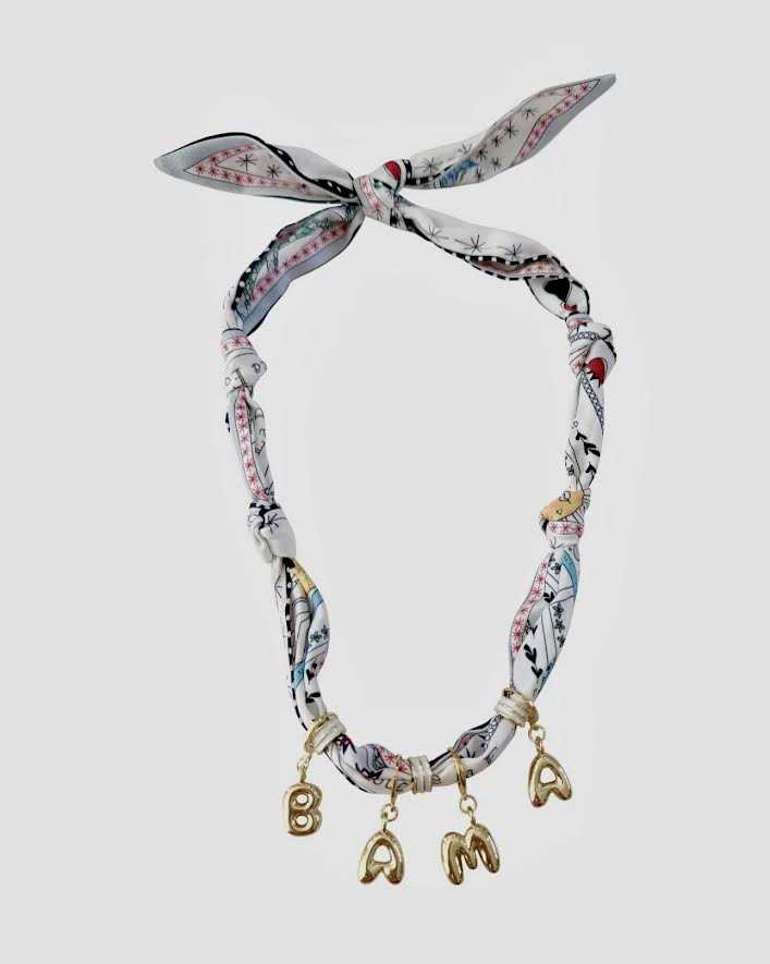 EAB Favorites Bama Bubble Letter Scarf Necklace