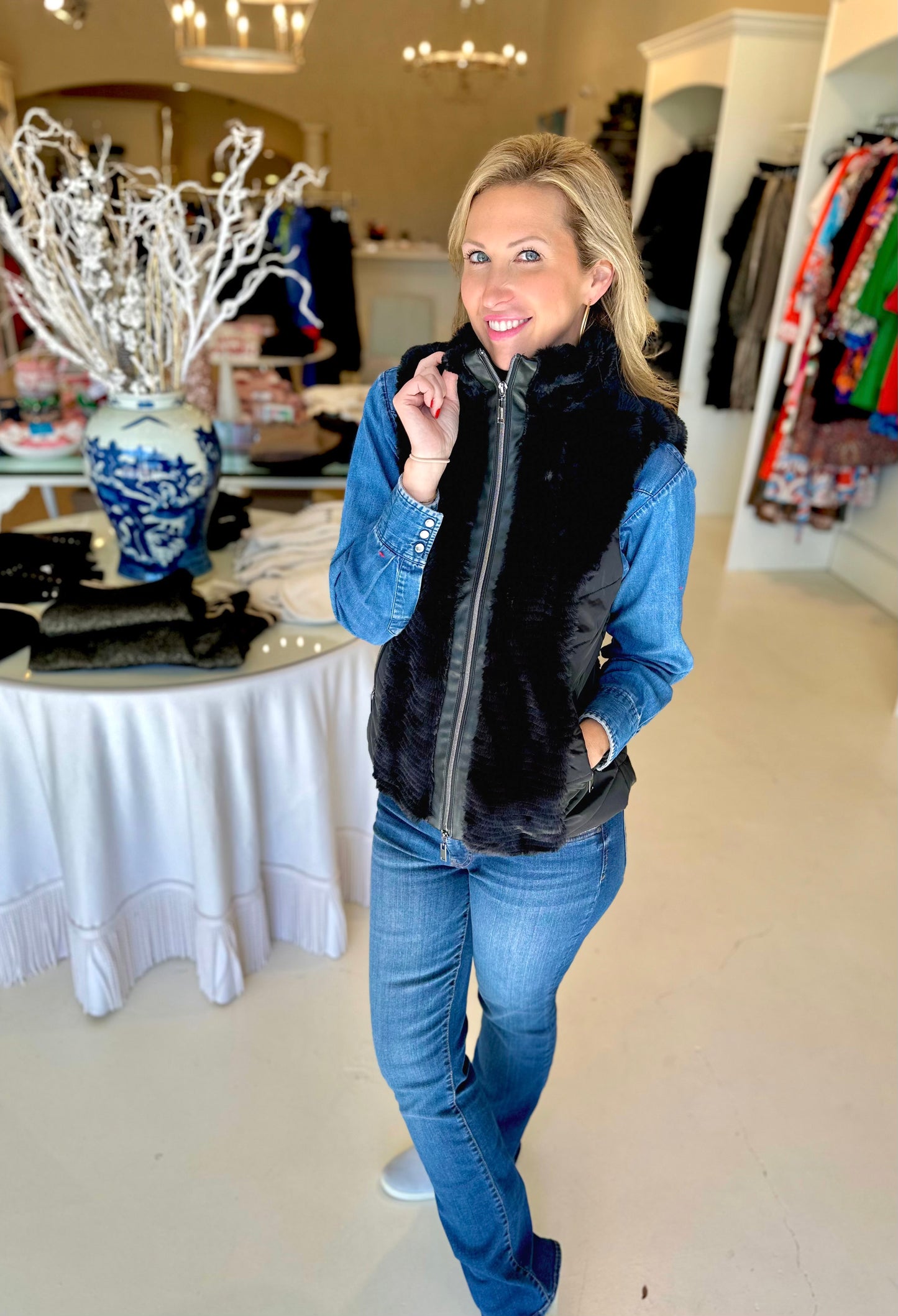 Renuar Faux Fur Vest