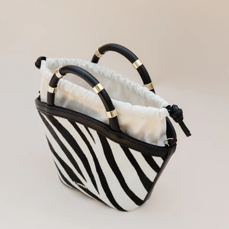 J. Lowrey Mini Tote - Zebra Calf Hair
