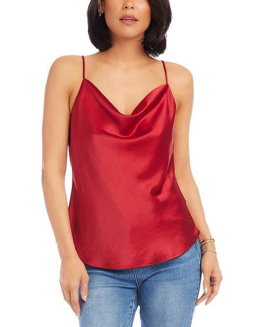Karen Kane Red Drape Cami