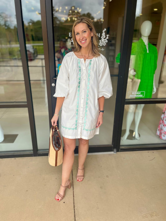 Mary George Emma Dress- Star White