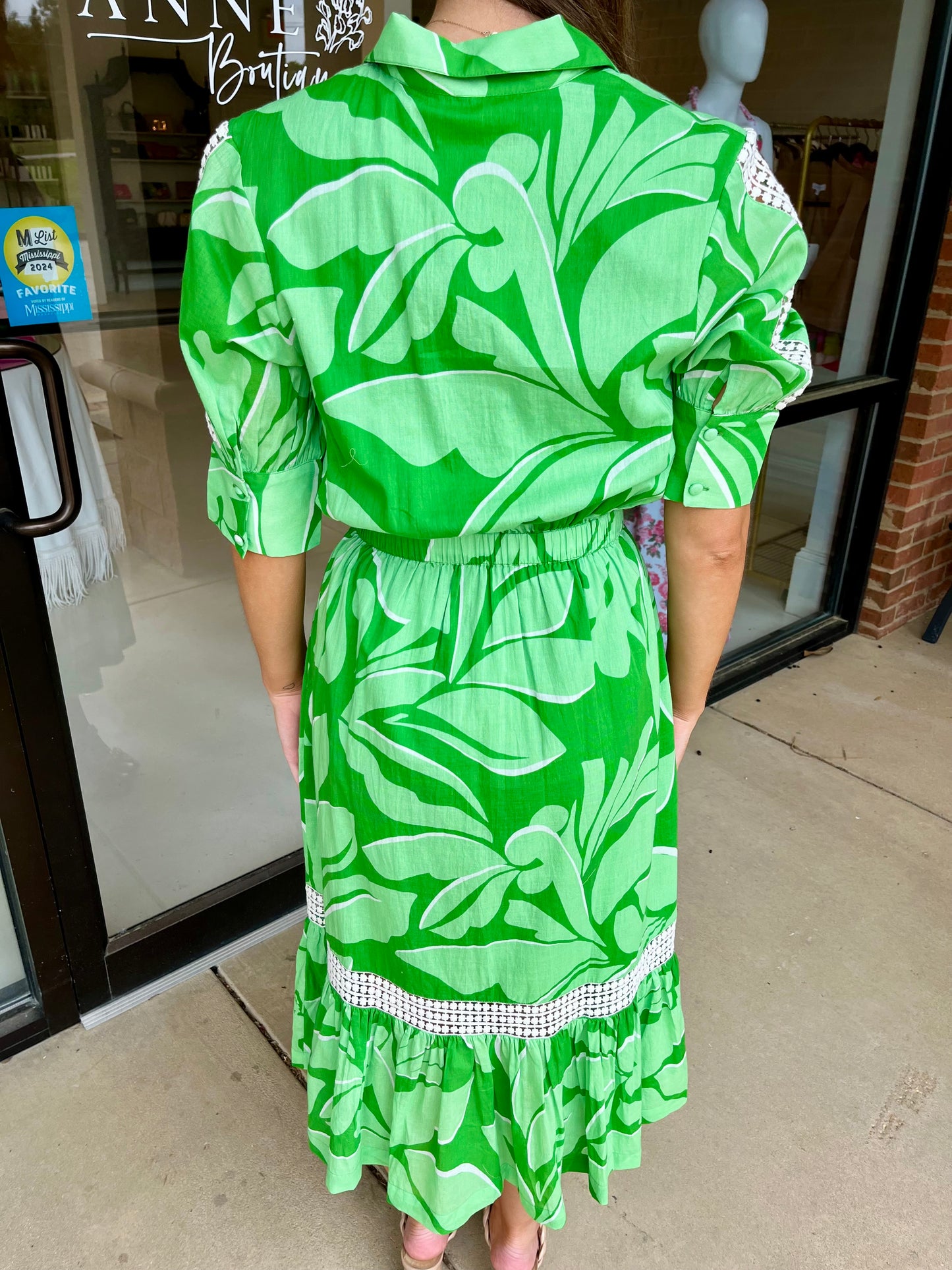 S'edge Hunter Dress- Monstera