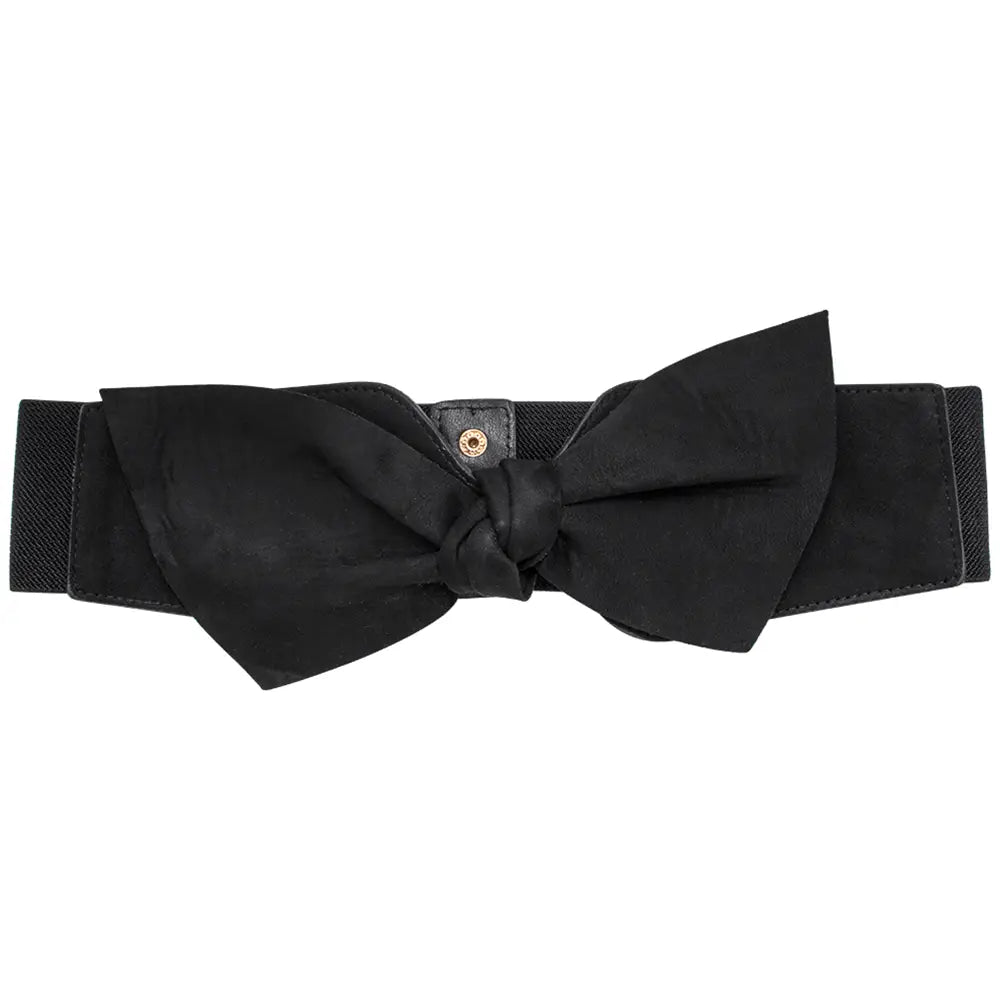 Bow Design Elastic Waist Belt