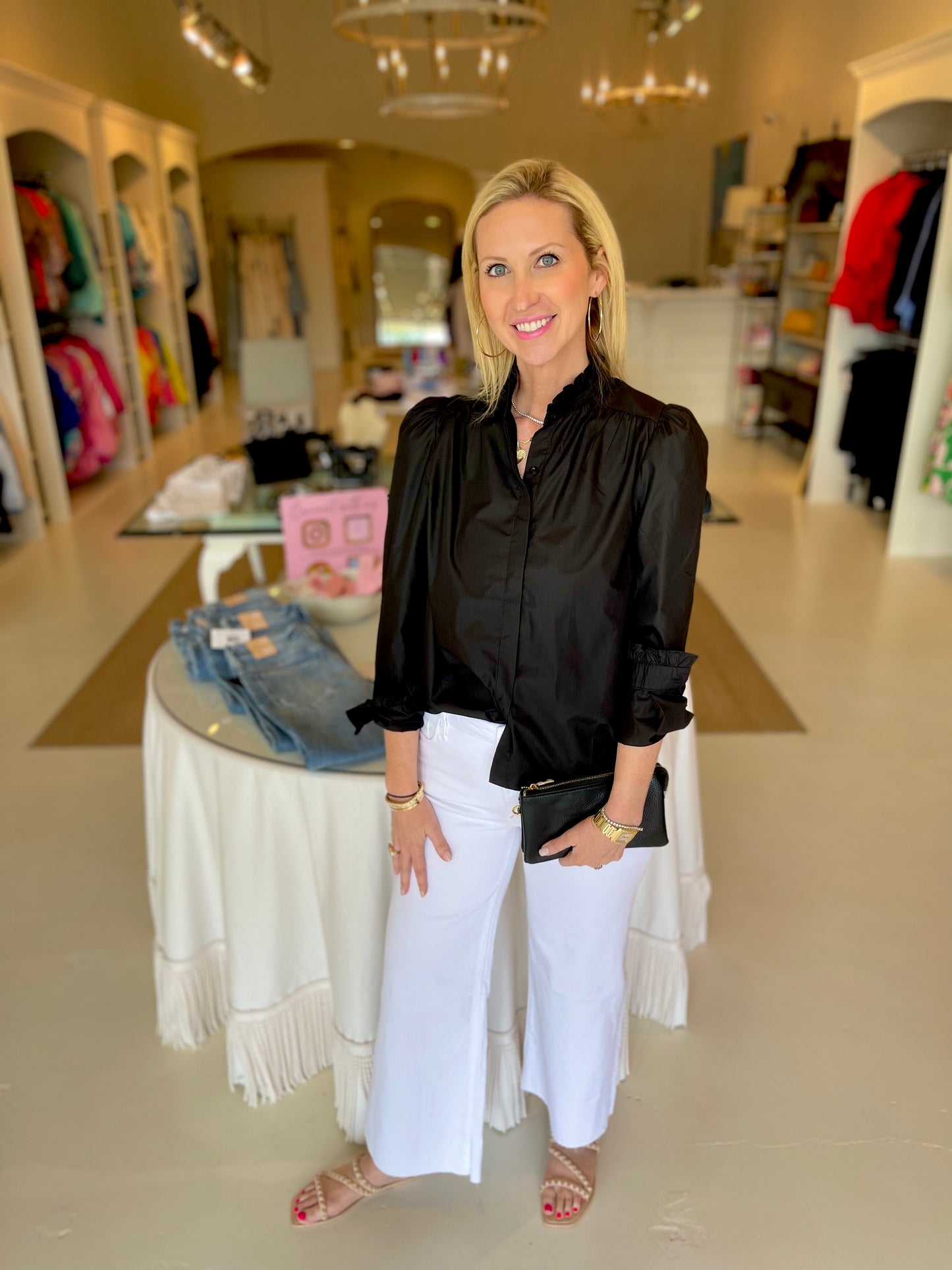 Jade Ruffles Long Sleeve Shirt