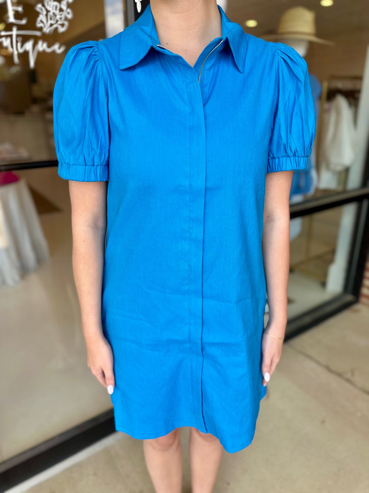 S'edge Anderson Dress- Blue Jay