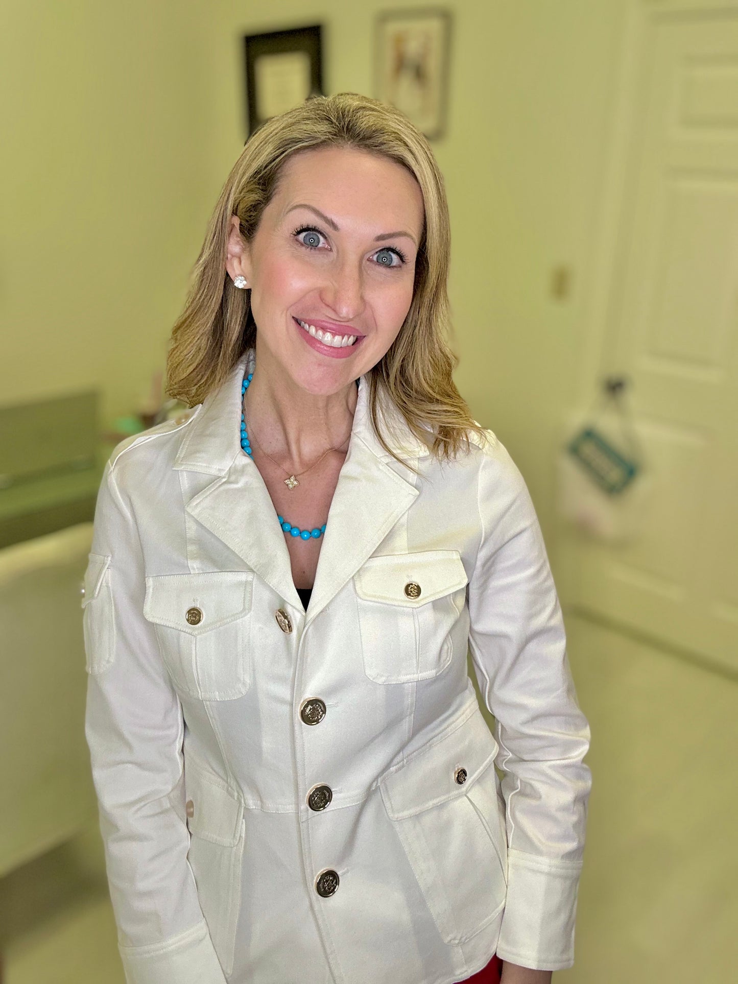 Patty Kim Yves Notch Blazer - White