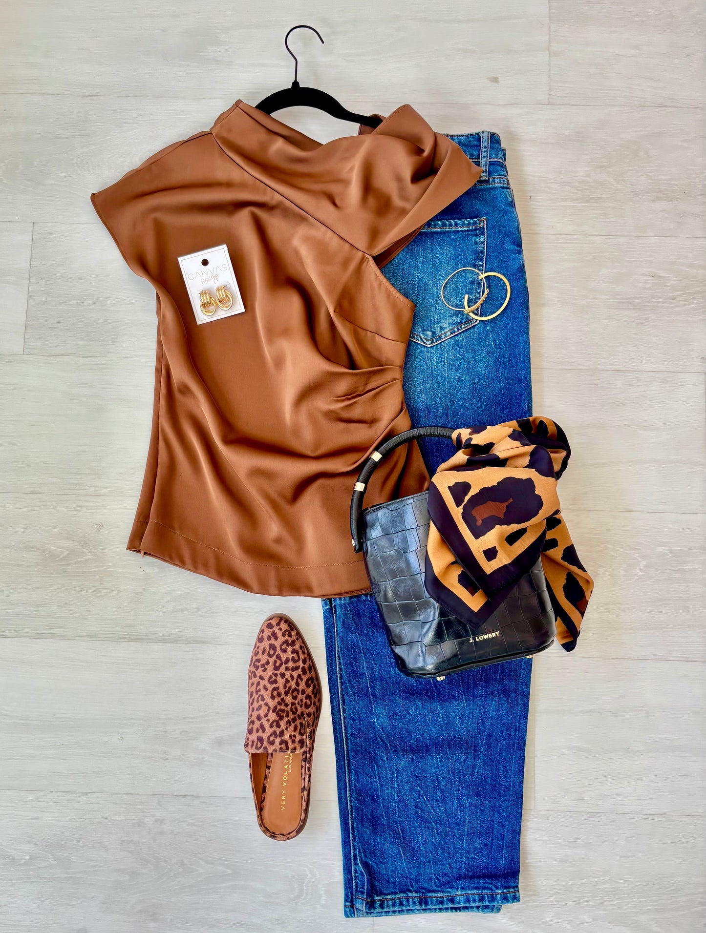 Lavender Brown Kynlee Top - Coco Camel