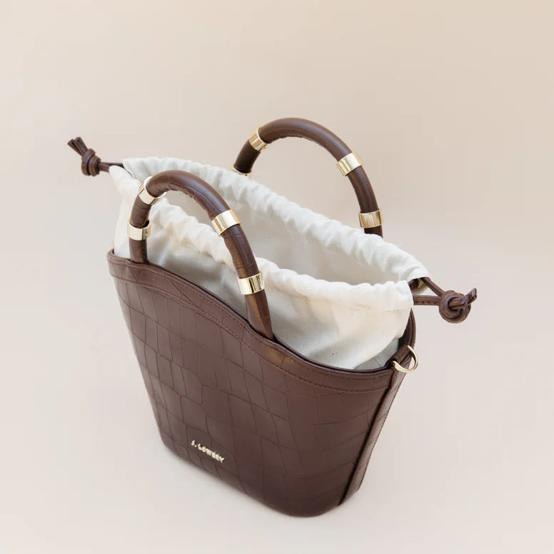 J. Lowrey Mini Tote - Expresso Croc