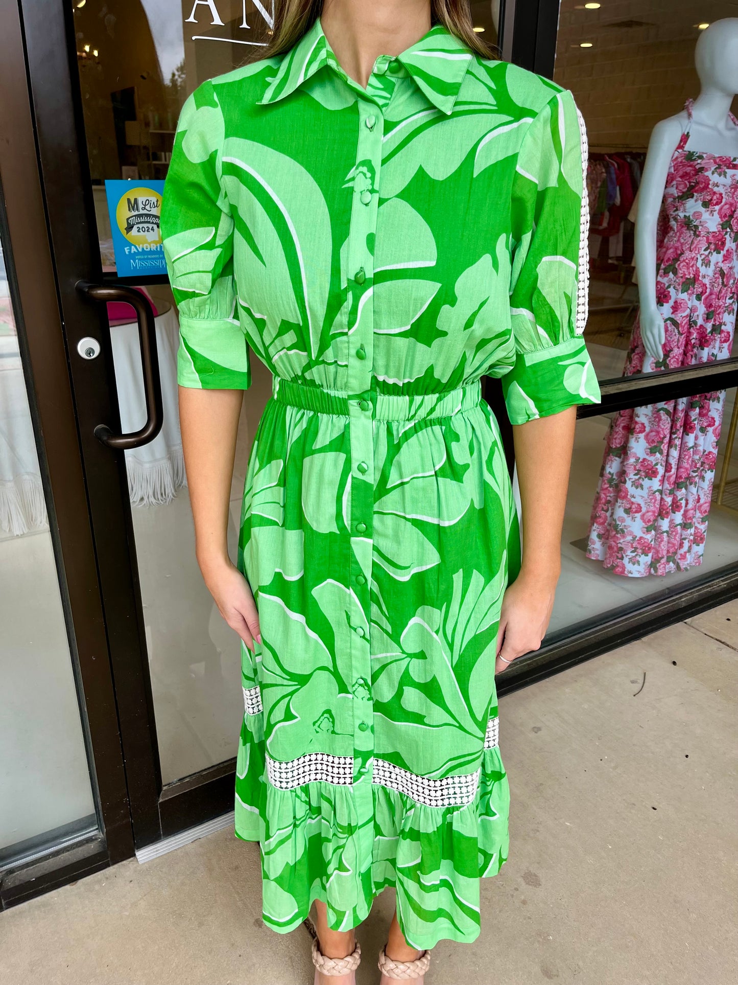 S'edge Hunter Dress- Monstera
