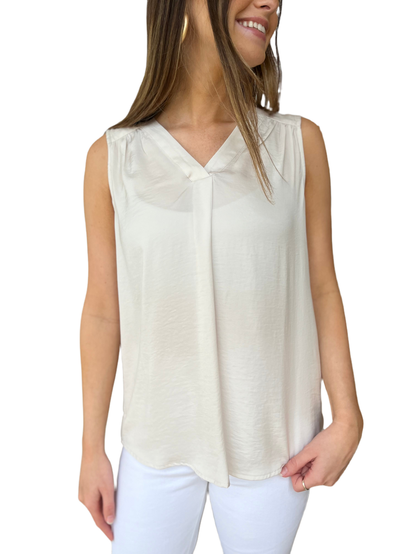 Renuar Woven Blouse Tank