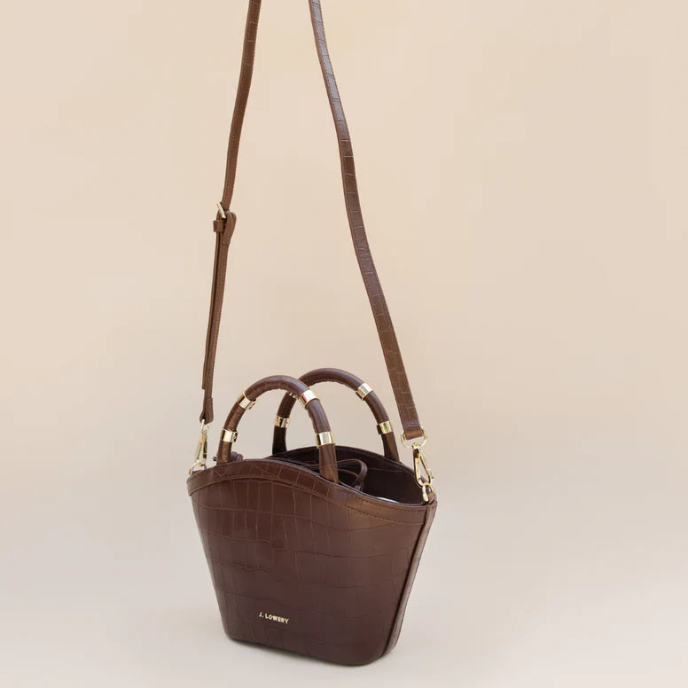 J. Lowrey Mini Tote - Expresso Croc