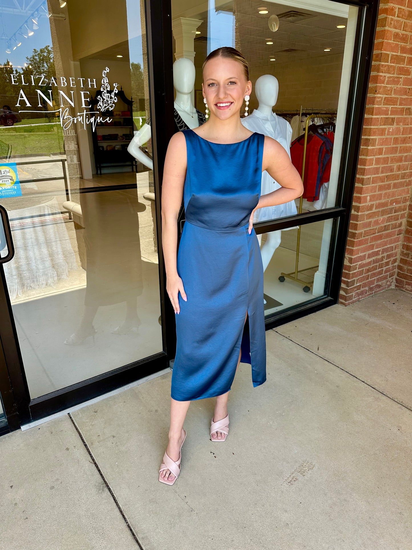 Trina Turk Mochi Dress - Sumi Blue