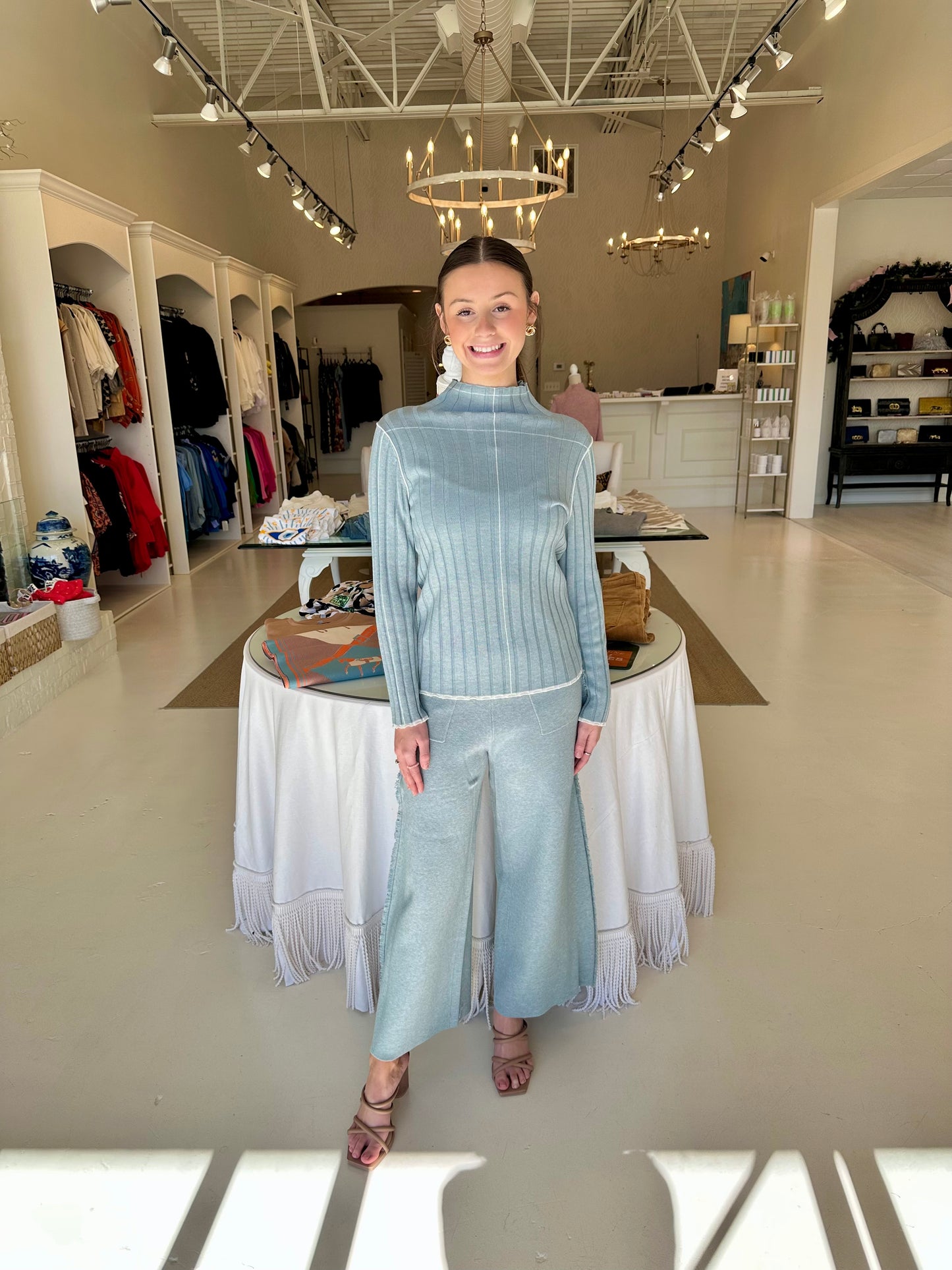 Iceberg Blue Sweater Pants
