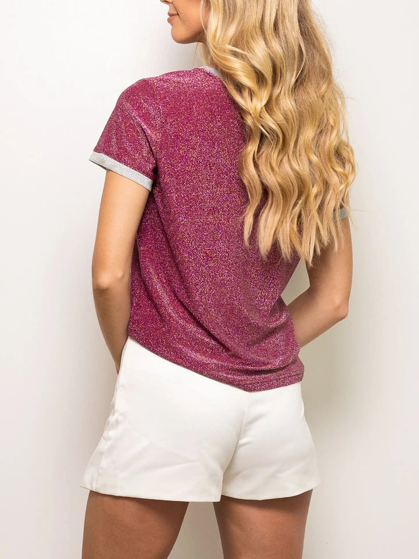 EAB Favorites Glitter Bulldog Tee - Maroon
