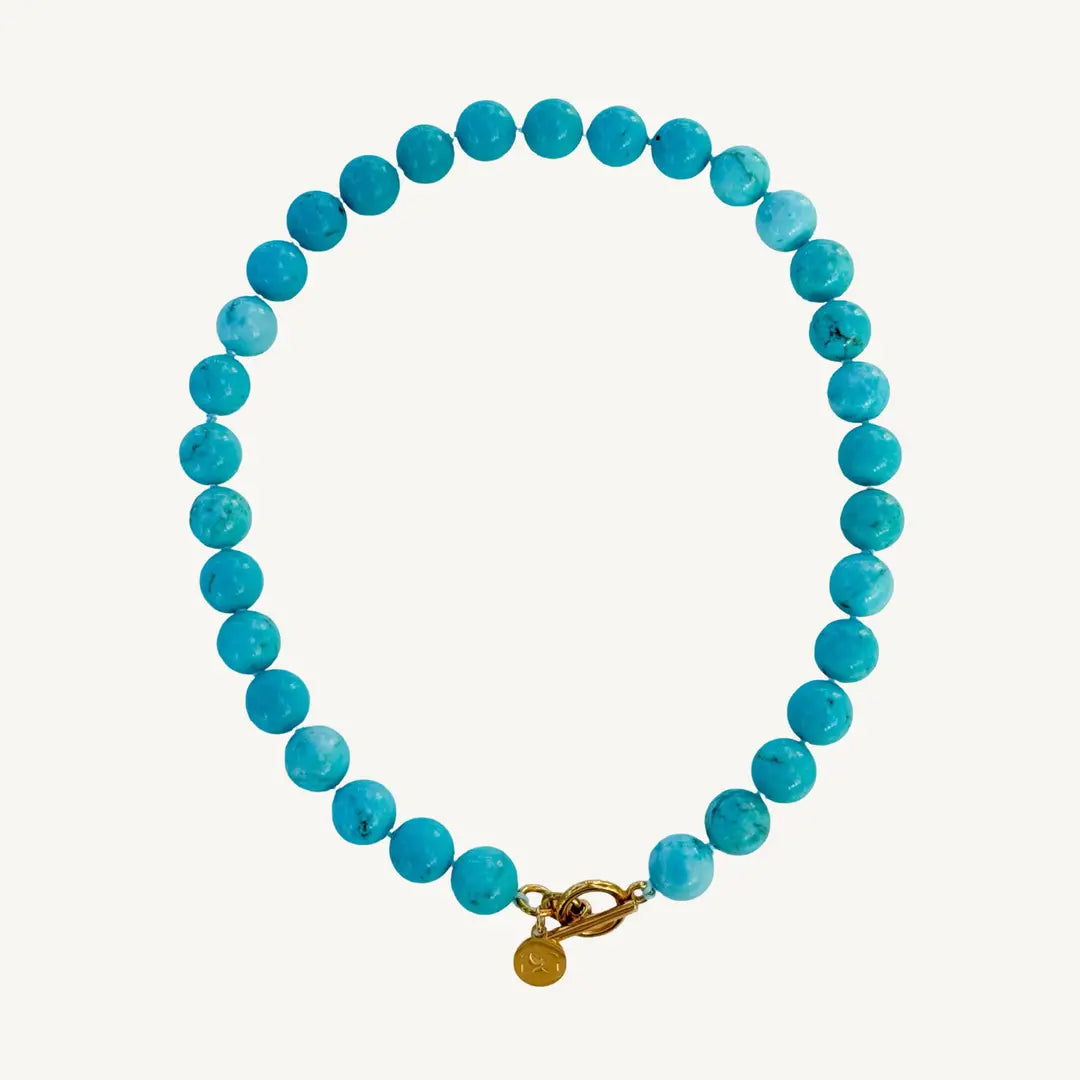 Turquoise Gemstone Knotted Necklace