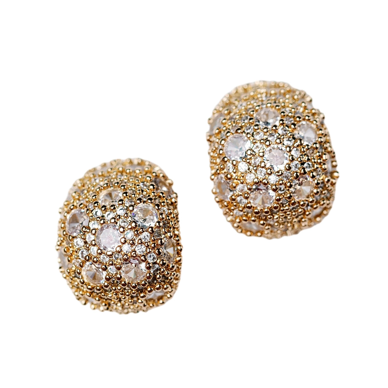 St Armand's Crystal Gum Drop Statement Earrings