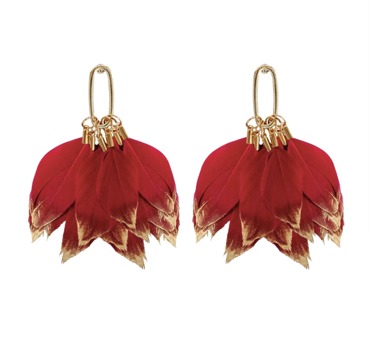 EAB Favorites Dipped Feather Earrings