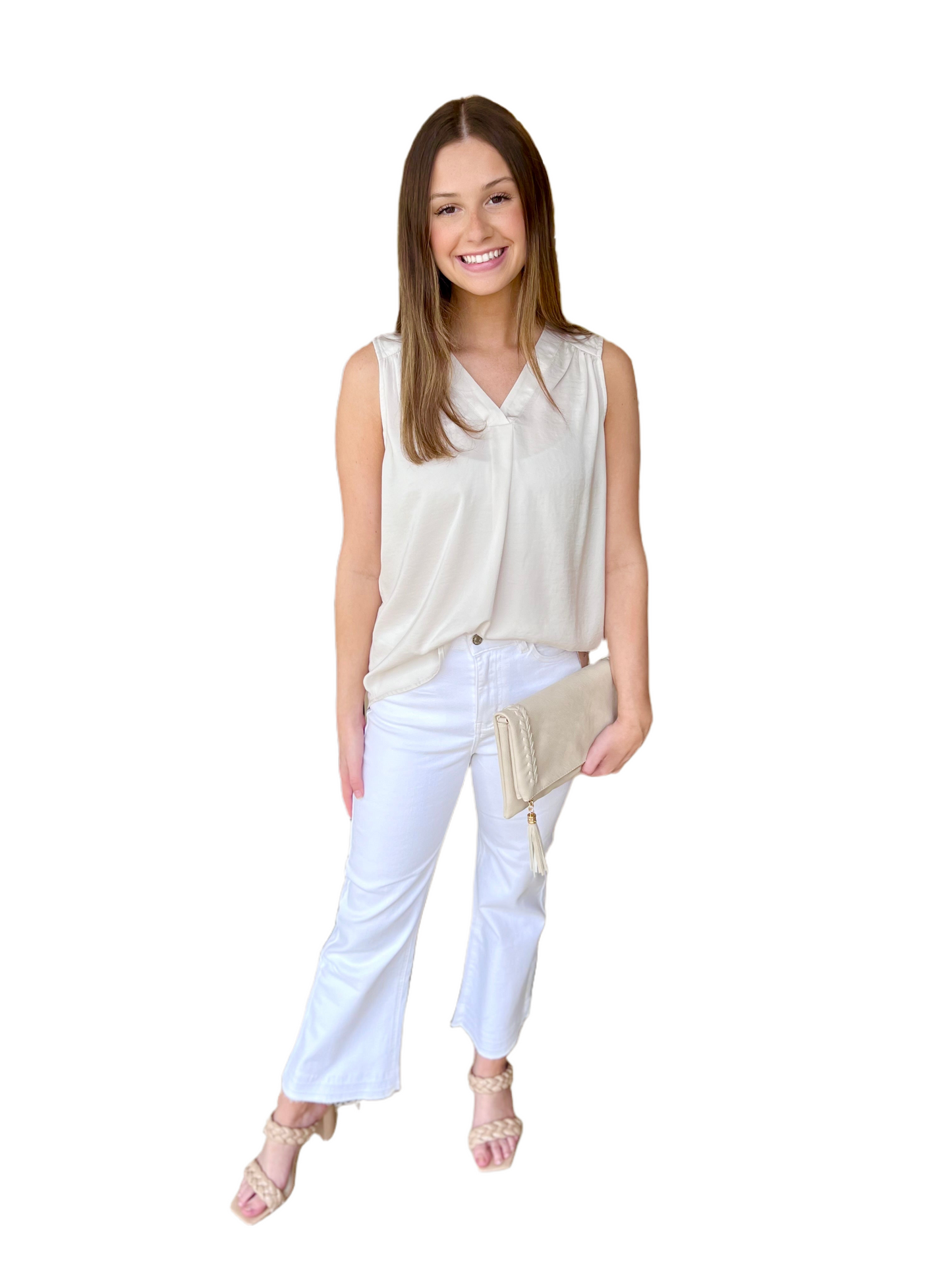 Renuar Woven Blouse Tank