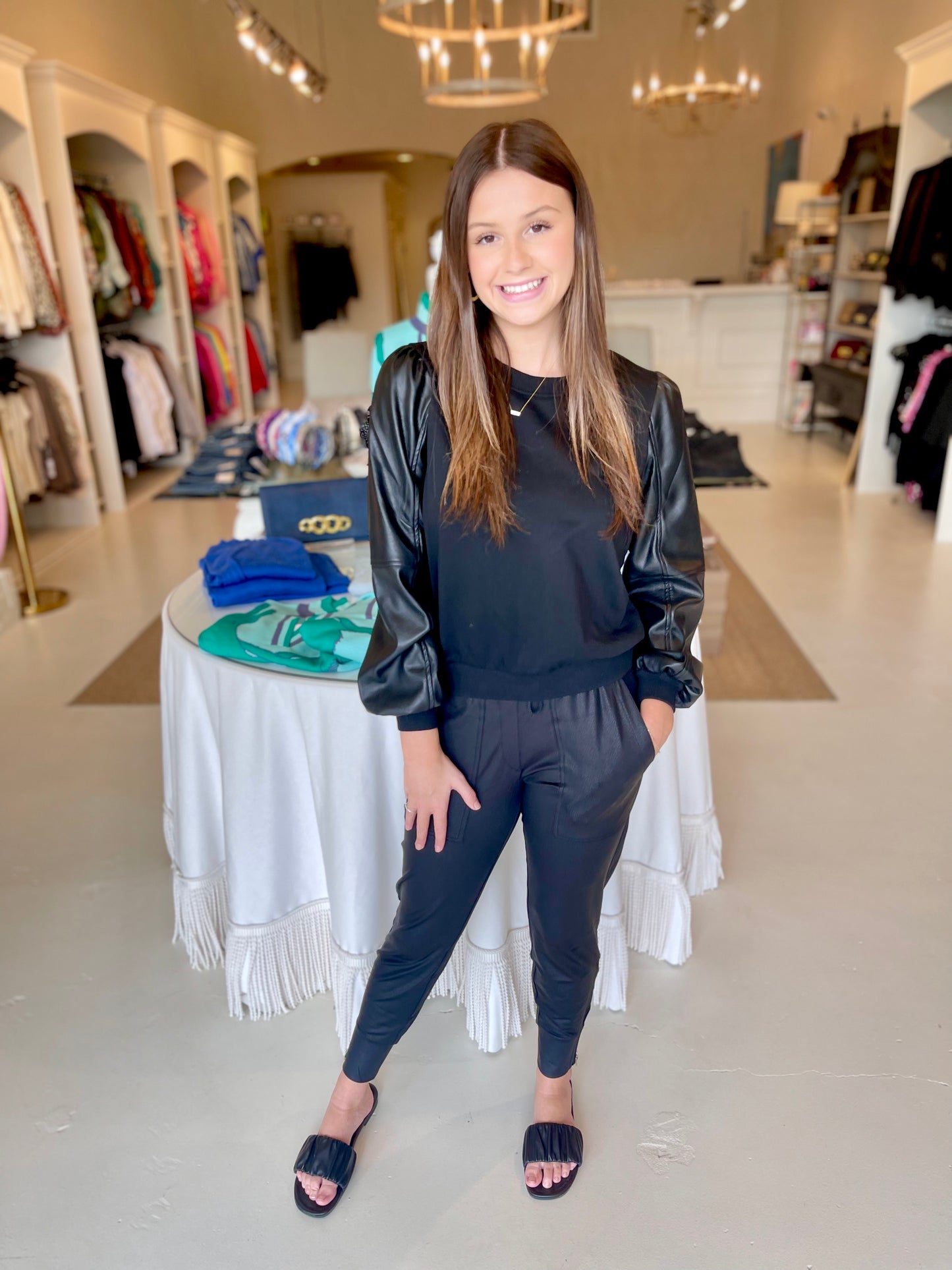 Six Fifty Coated Zip Jogger