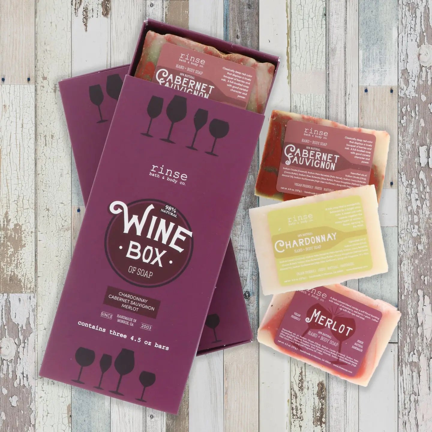 Wine Box Soap - 3 Bars