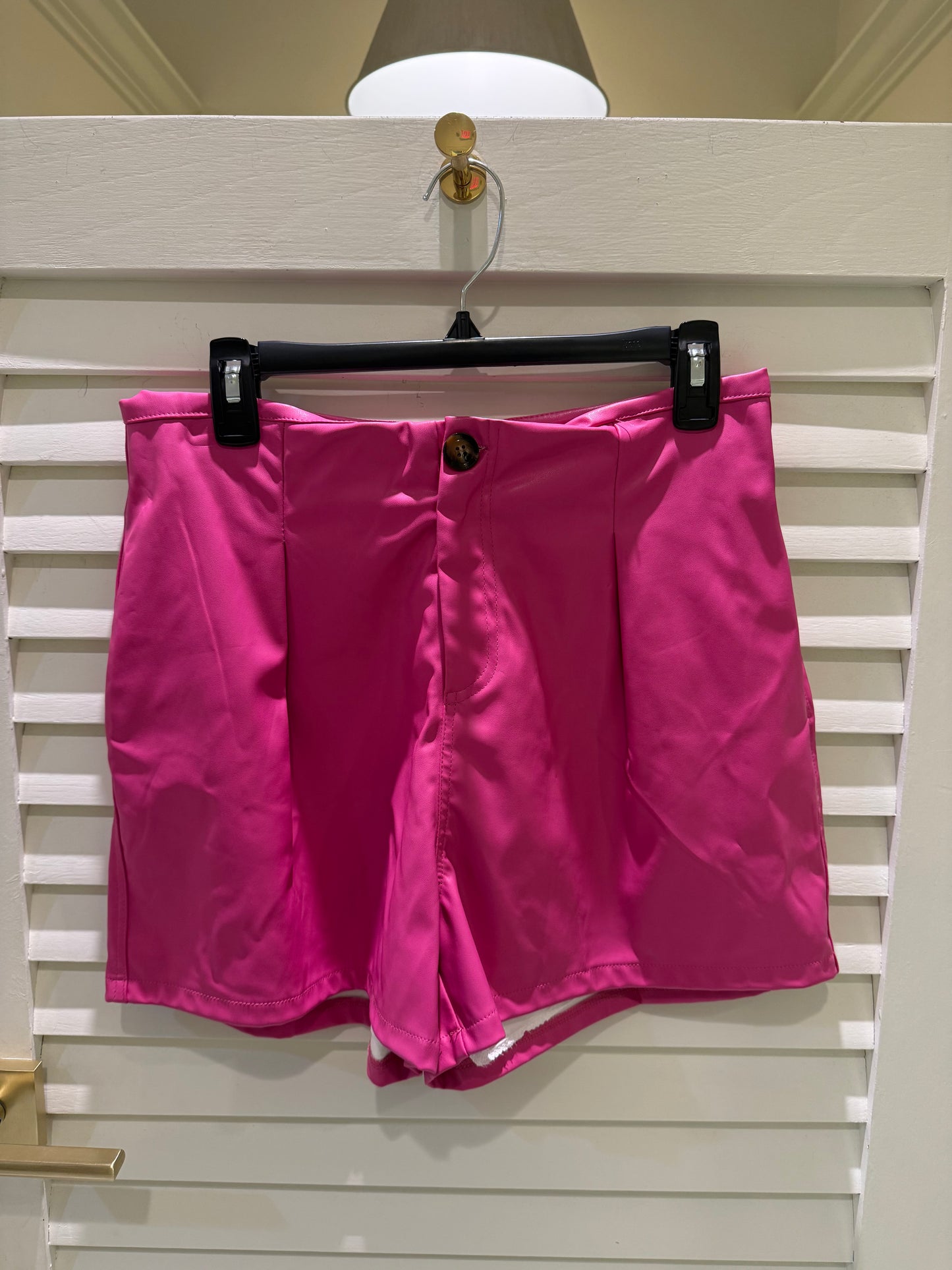 Nash Grey Pink Faux Leather Short