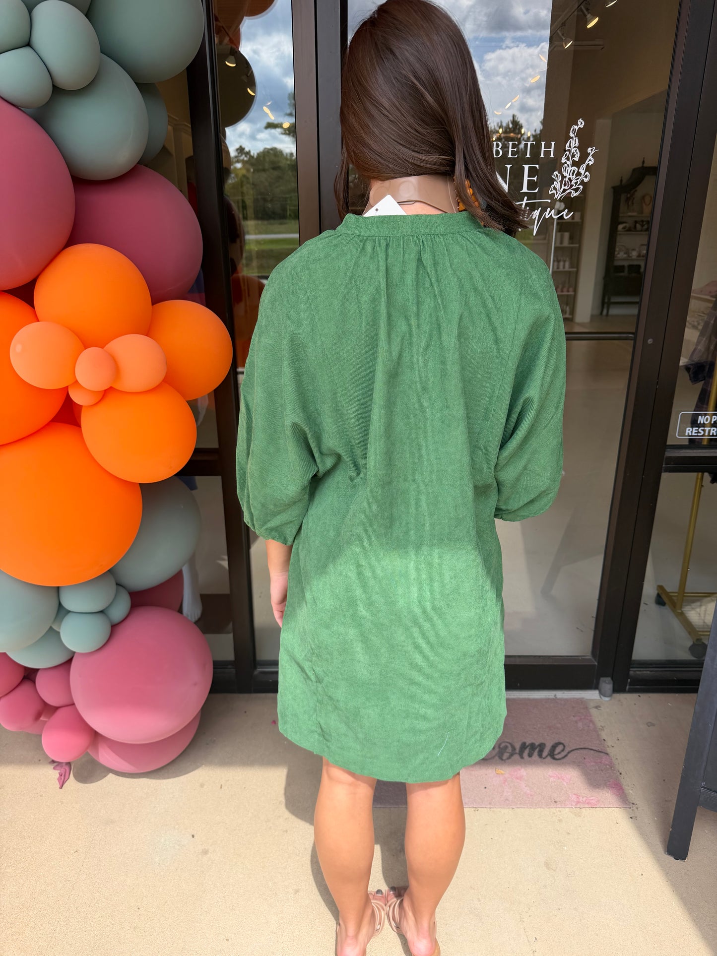 Joy Joy Batwing Dress - Willow