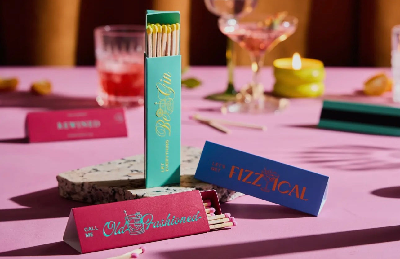 Rewined Cocktail Collection Triangle Matchbox