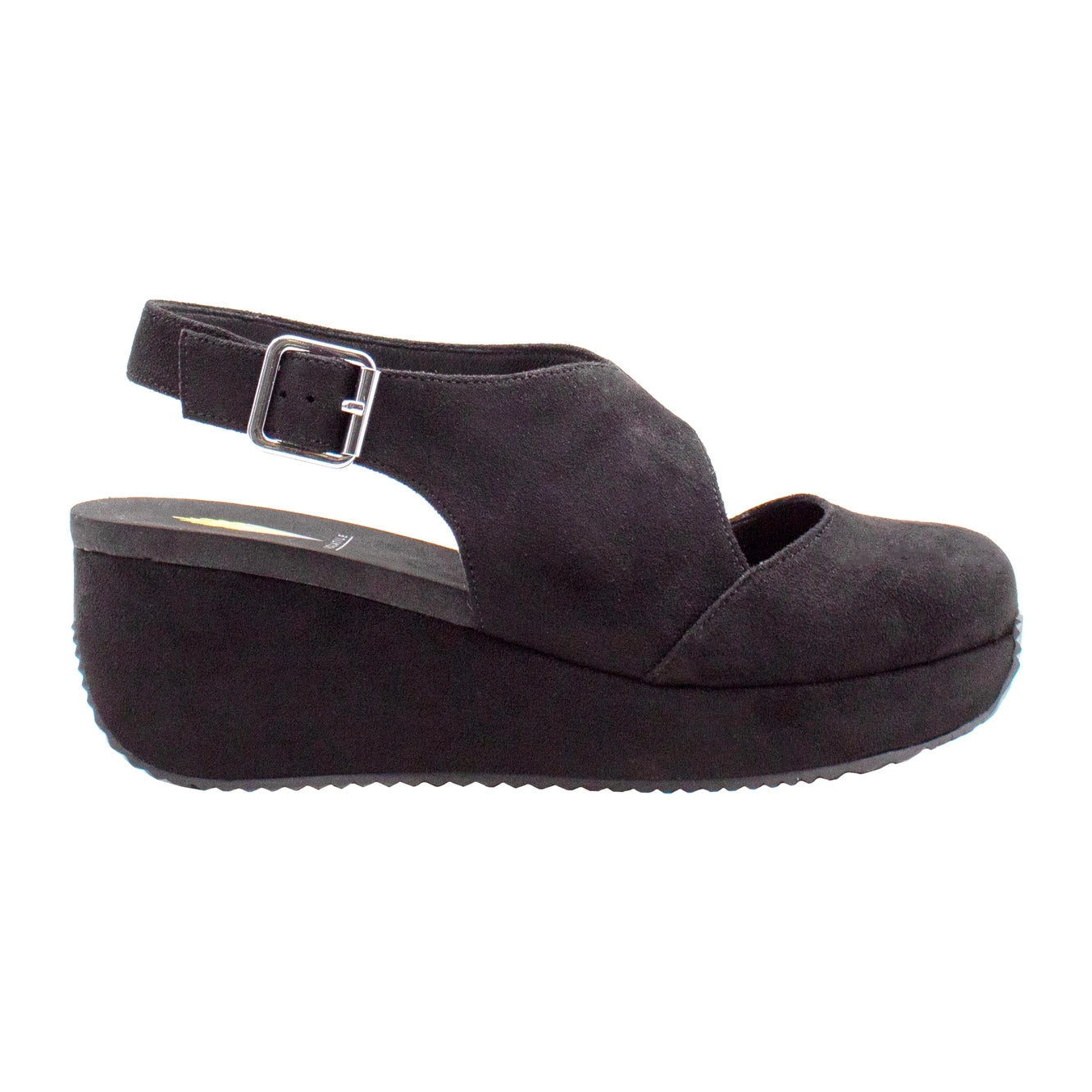 Aurora Suede Platform Sandals - Black