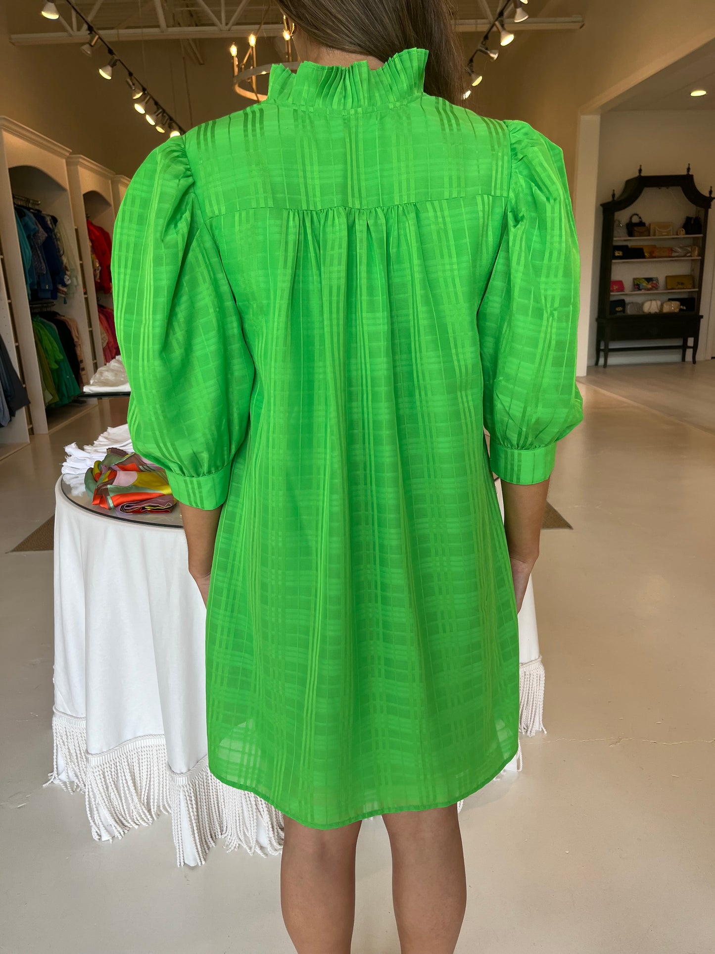 Alden Adair Abigail Dress- Greenery
