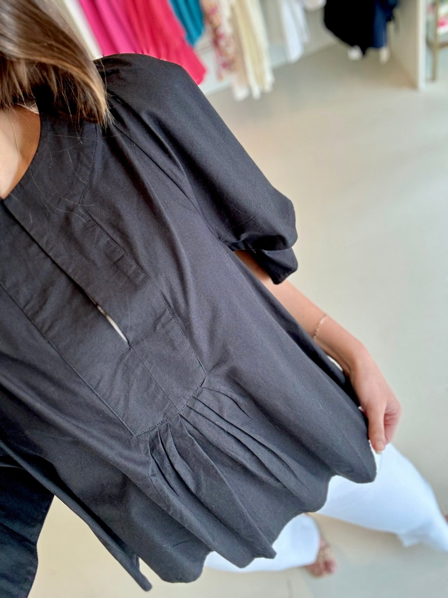 LaRoque Poly Top - Black