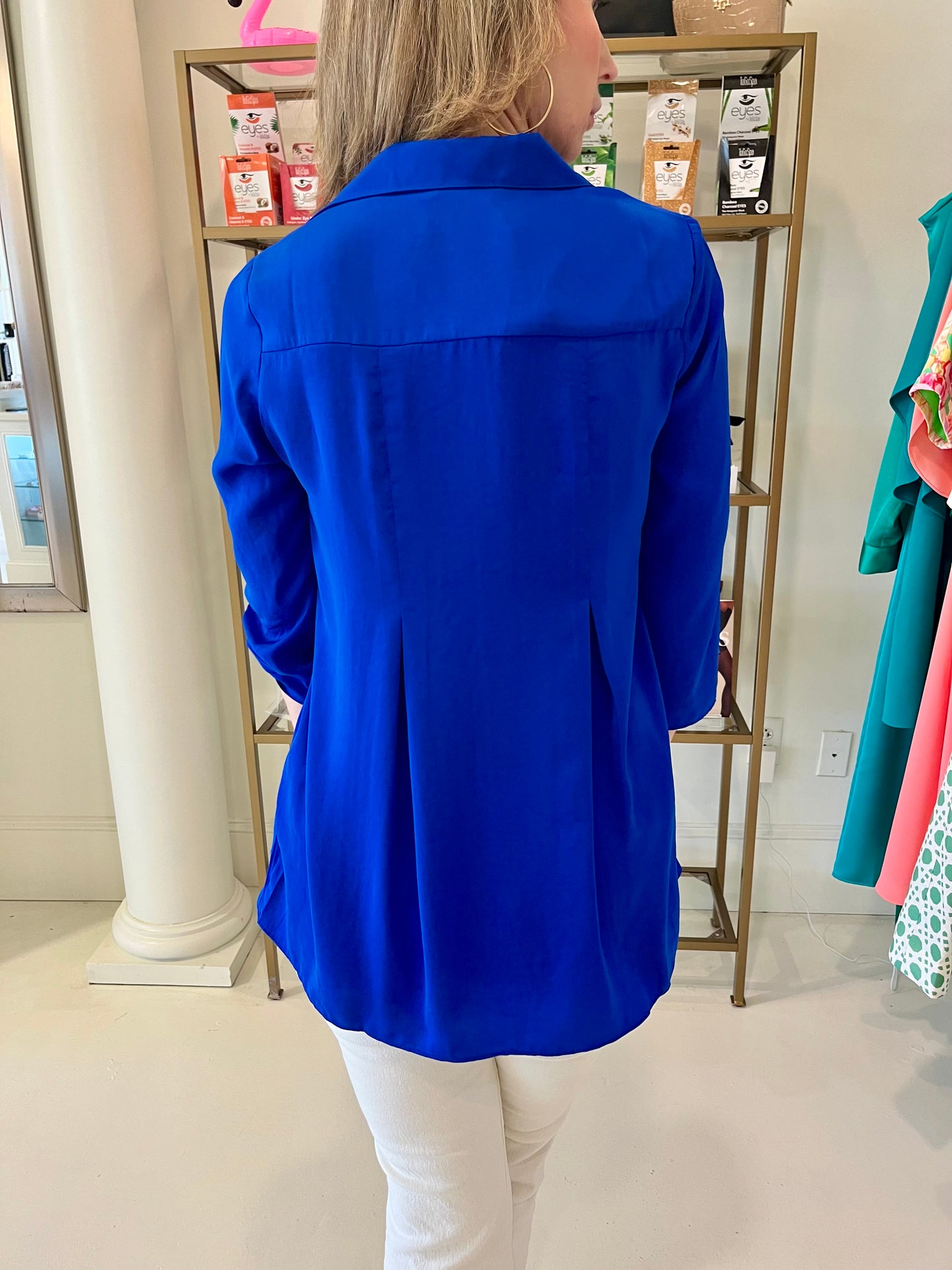 Renuar Woven Blouse- Royalty