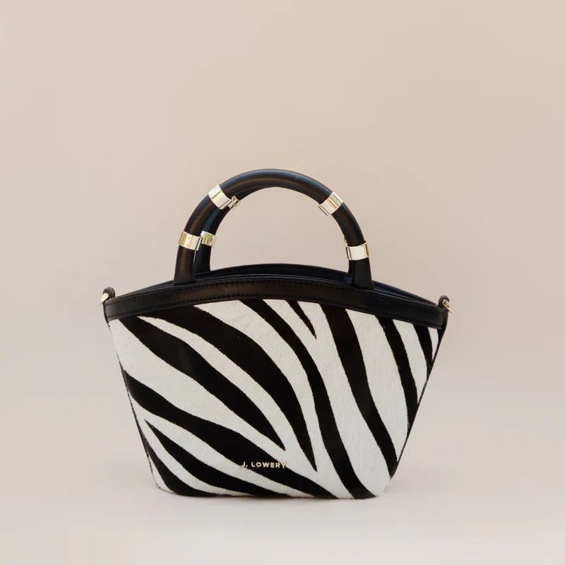 J. Lowrey Mini Tote - Zebra Calf Hair