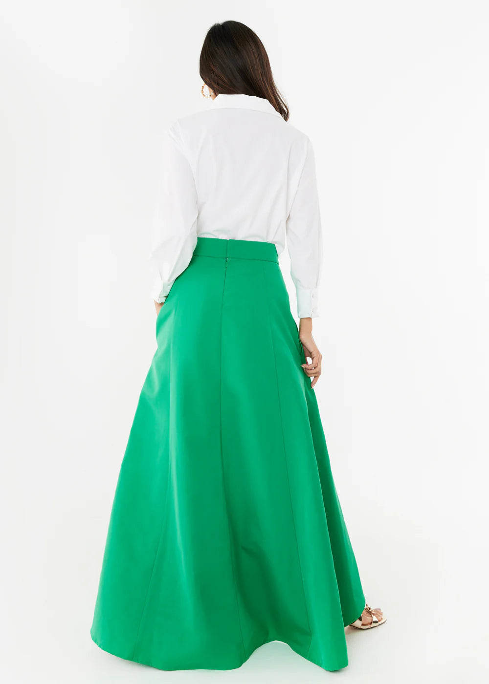 Olivia Faille Skirt - Green