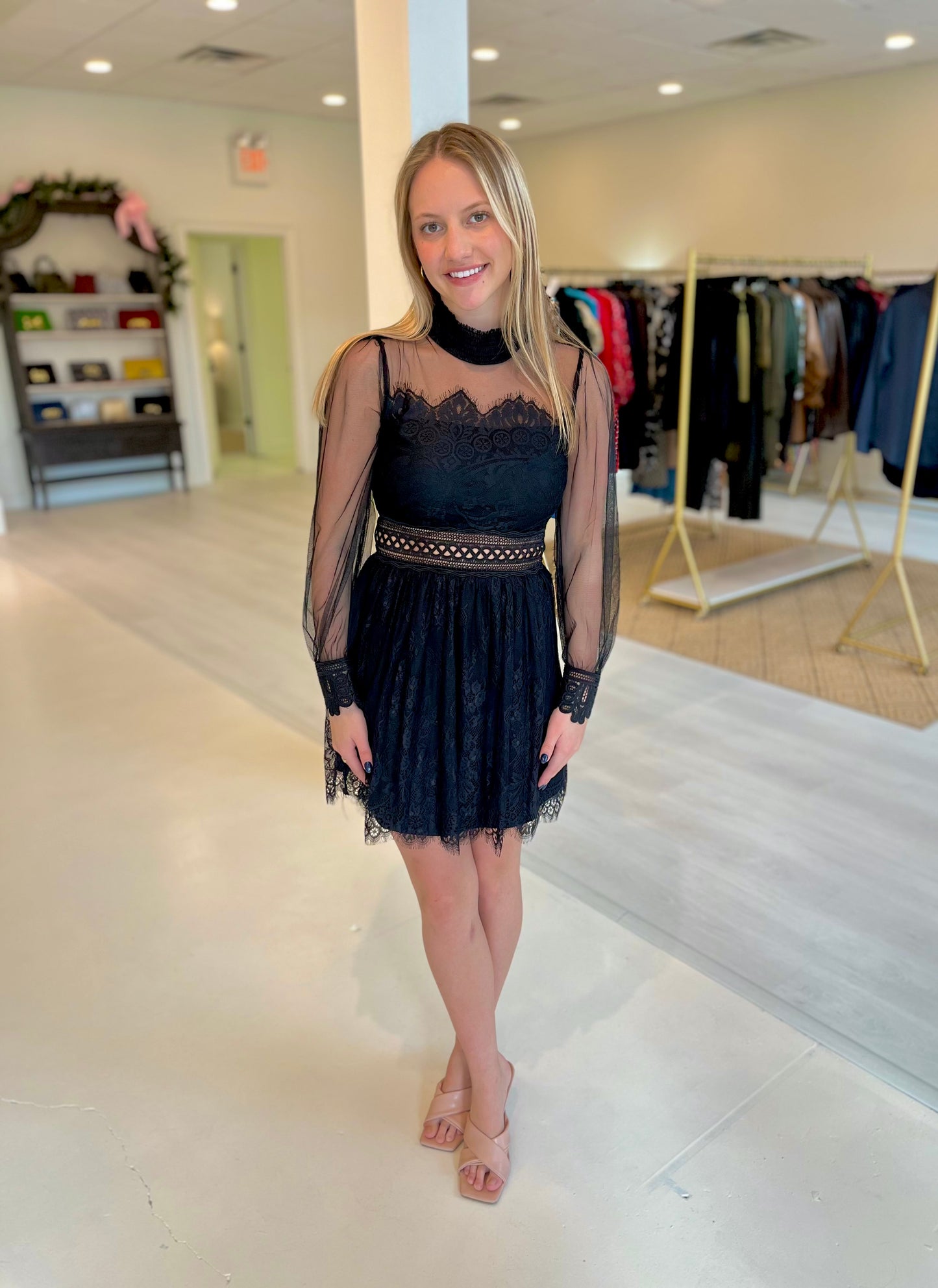 EAB Favorites Multi Lace Trim Dress