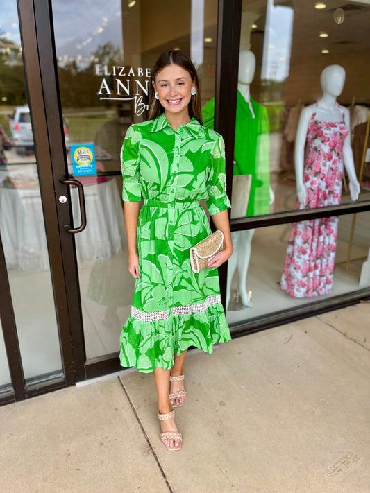 S'edge Hunter Dress- Monstera