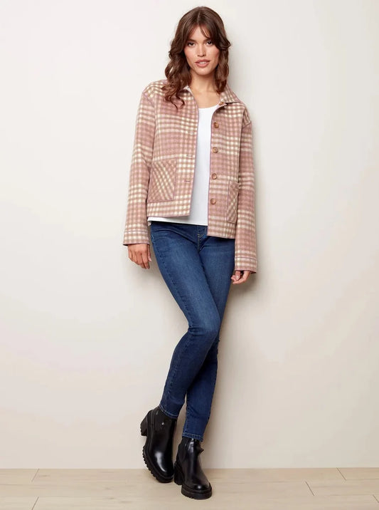 Charlie B Plaid Reversible Jacket
