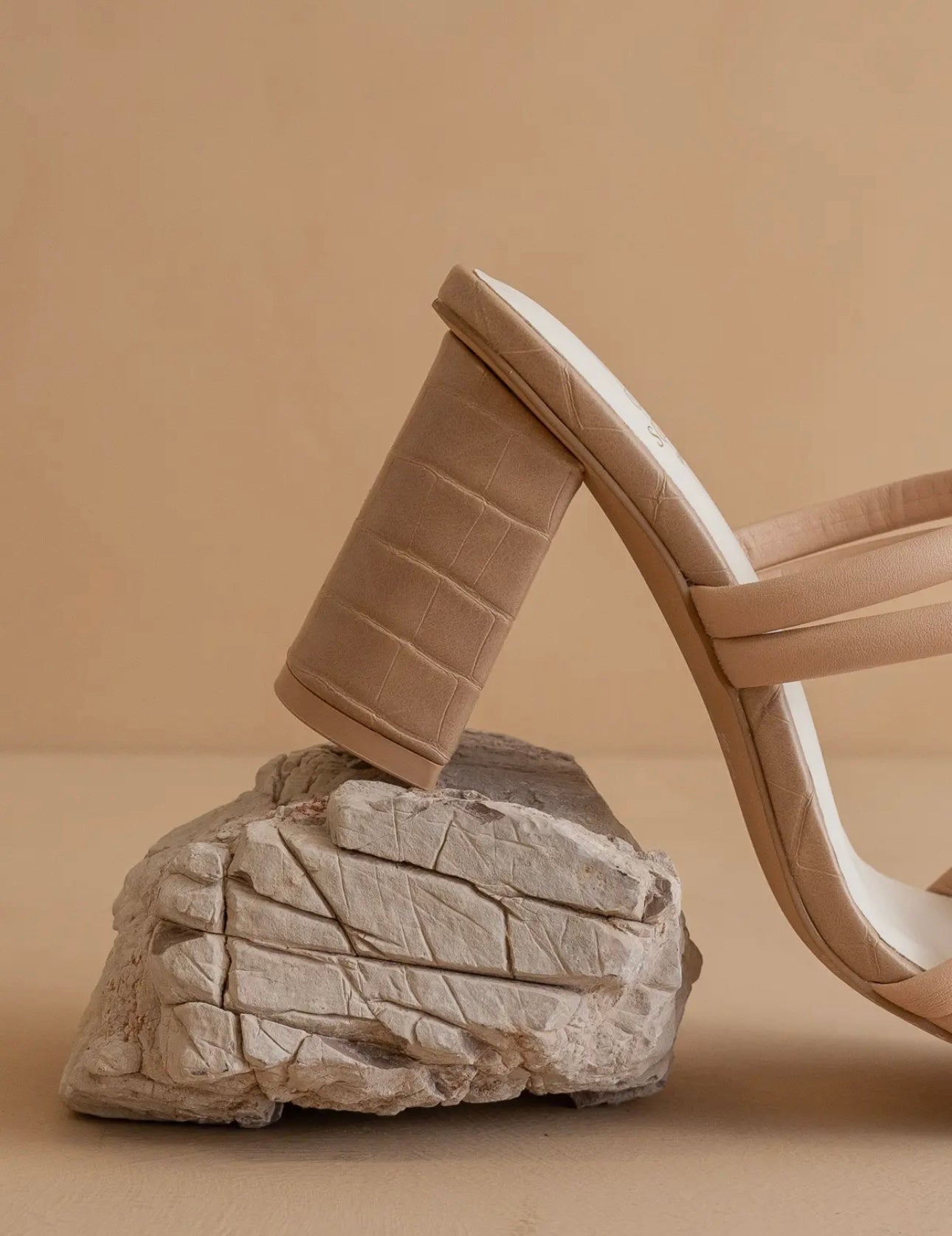 EAB Favorites Strappy Alligator Block Heel