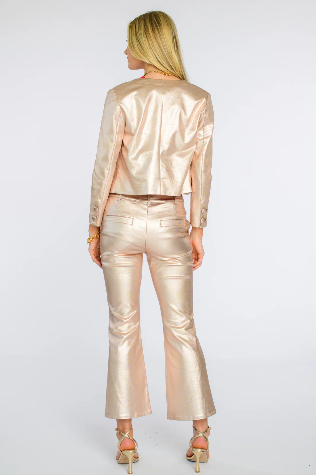 Elizabeth James Remy Jacket Metallic Denim