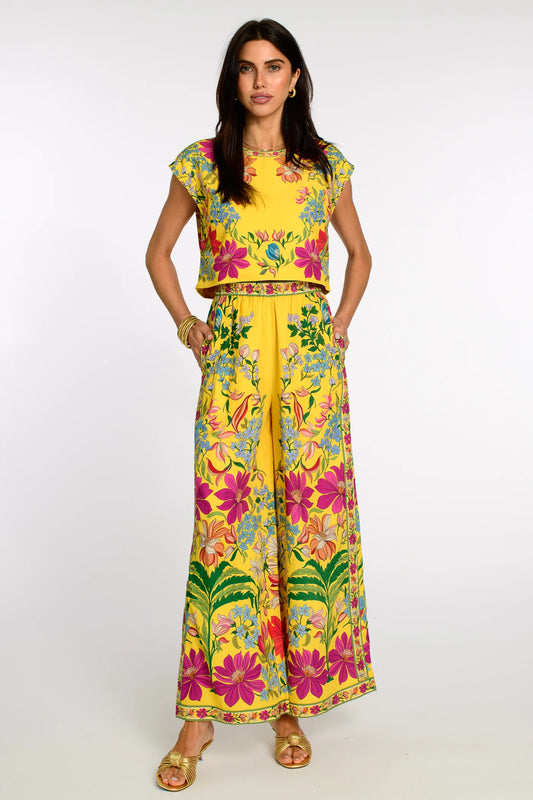 Elizabeth James Presley Pant Tapestry Yellow