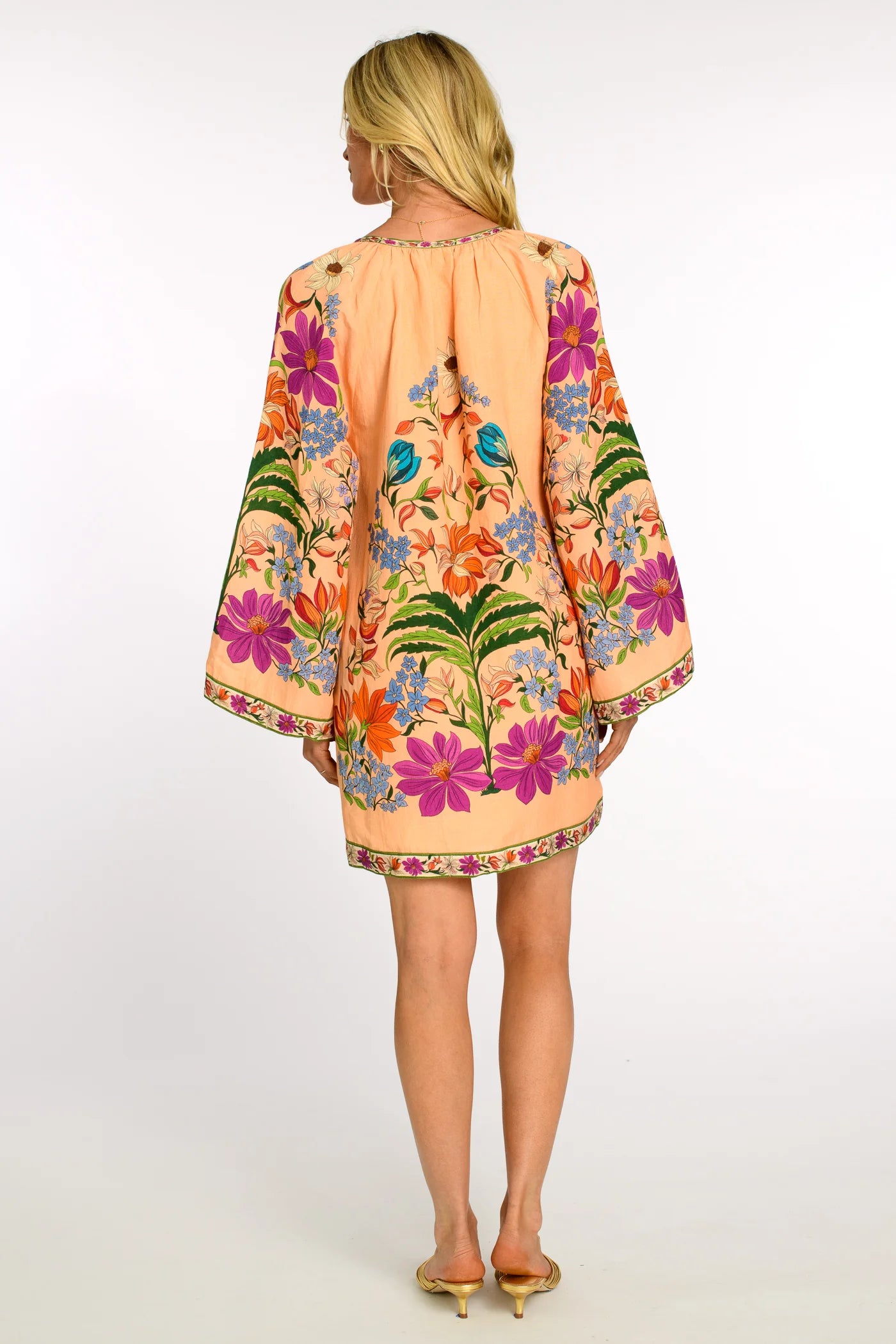 Elizabeth James Chelsea Dress Tapestry Peach