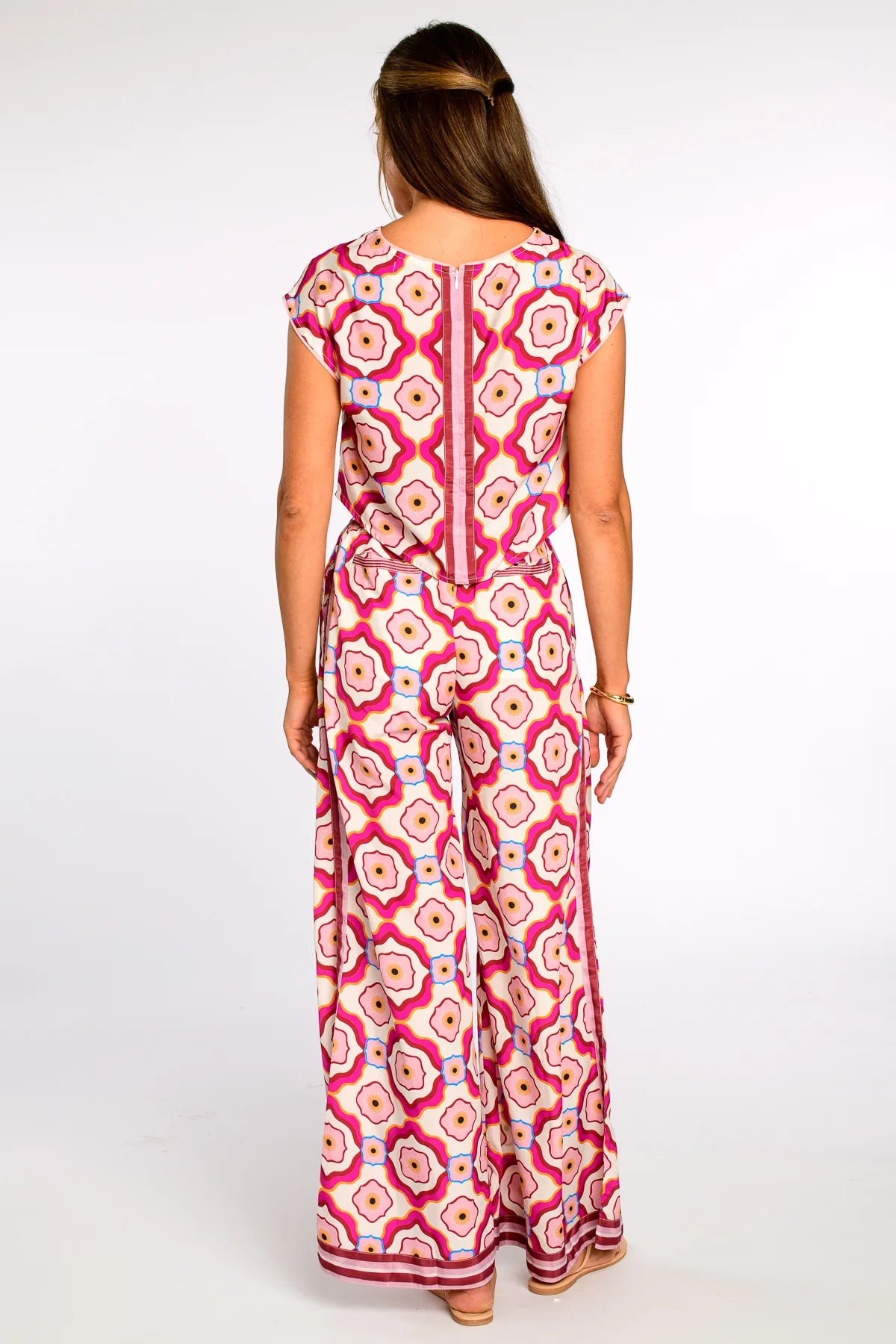 Elizabeth James Presley Pant- Trellis Pink