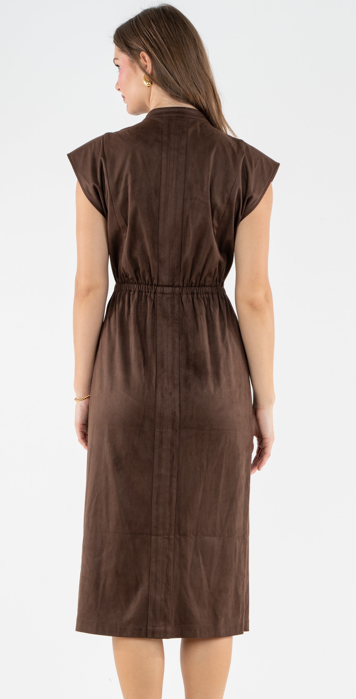 Emily McCarthy May Dress- Fudge