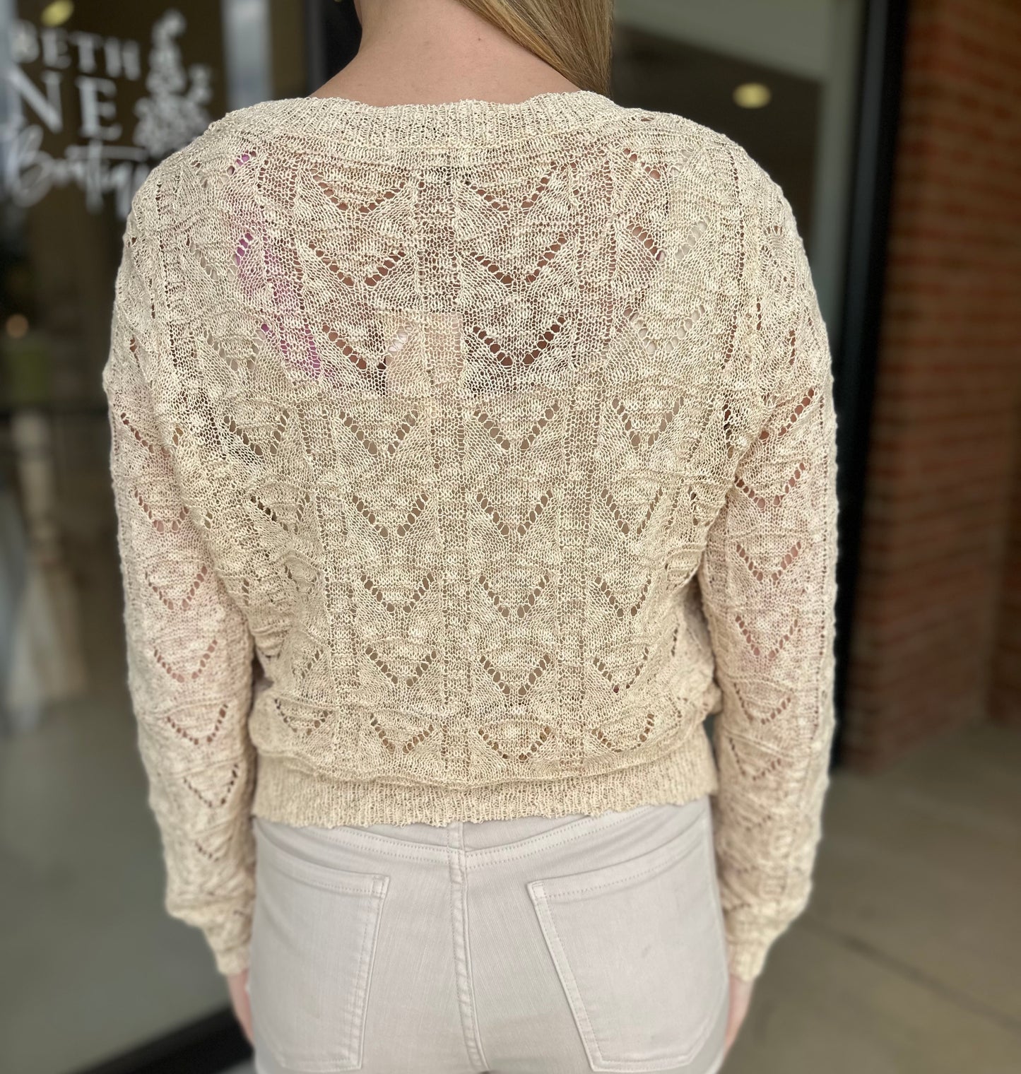 Esqualo Fancy Knit Cardigan