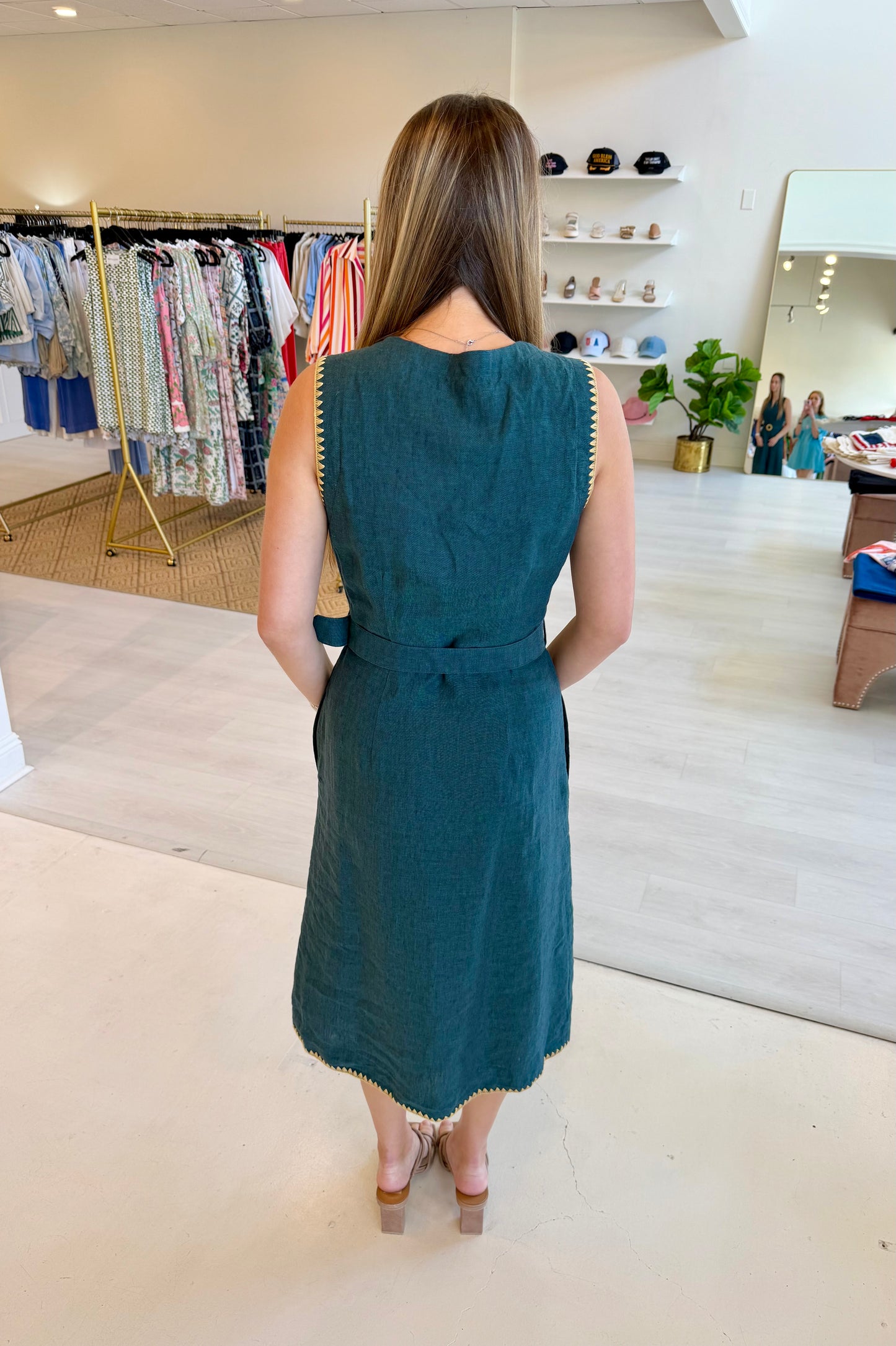 Thomas & Lourdes River Dress - Mediterranean