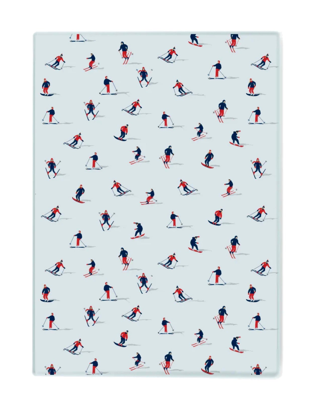 Toss Designs Cutting Board -Skiers