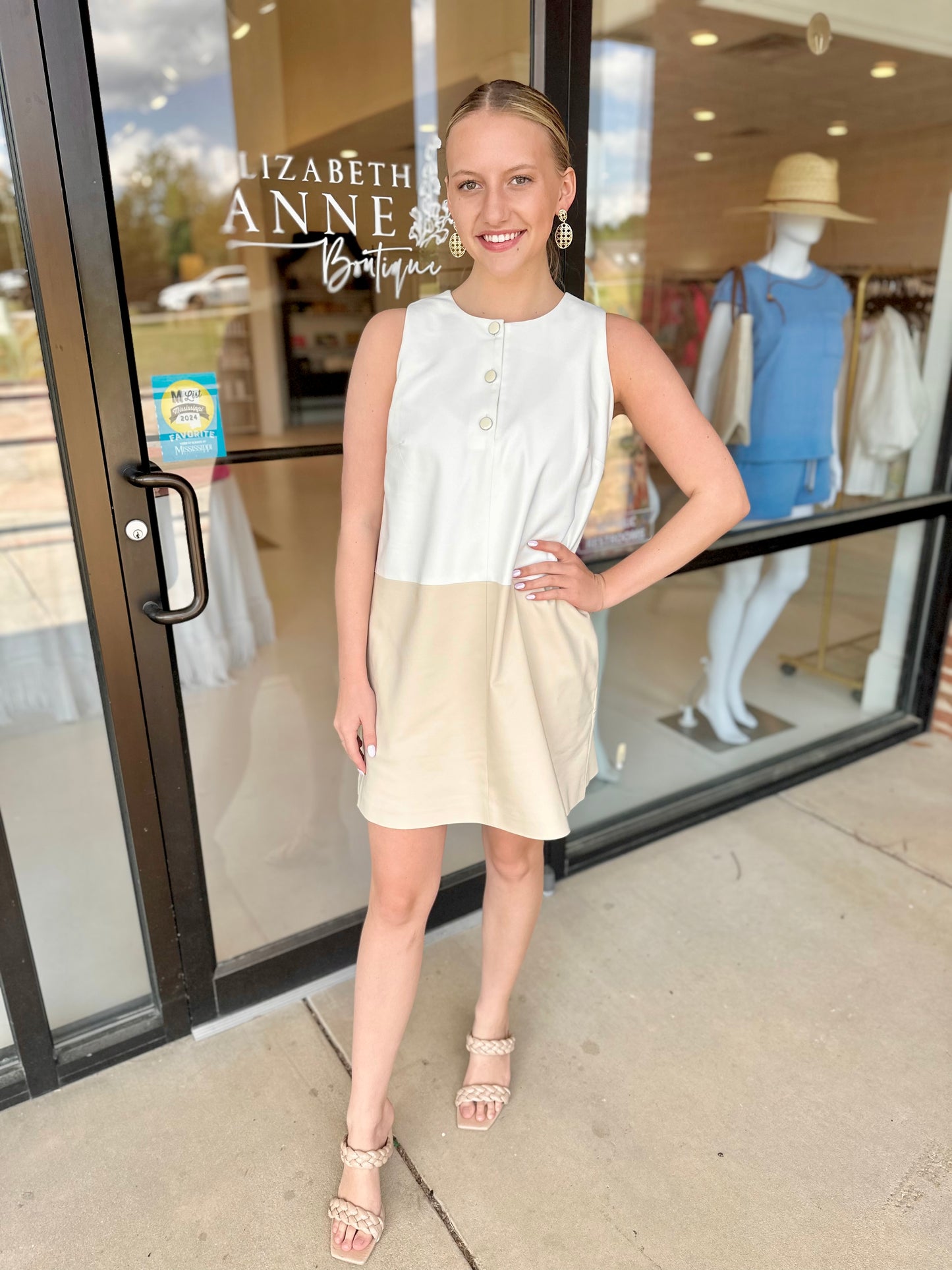S'edge Twiggy Dress- Washed White