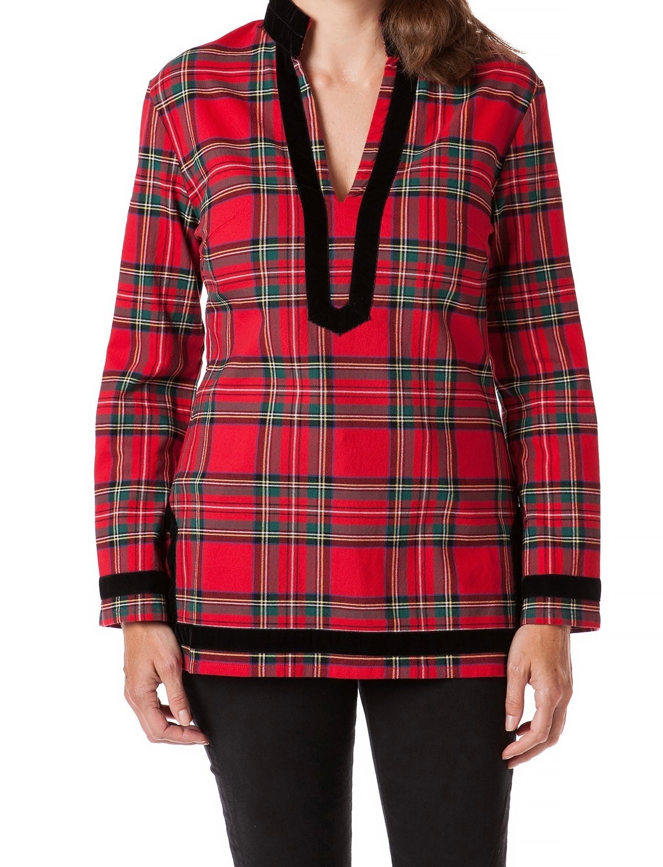 Sail to Sable Plaid Christmas Tunic