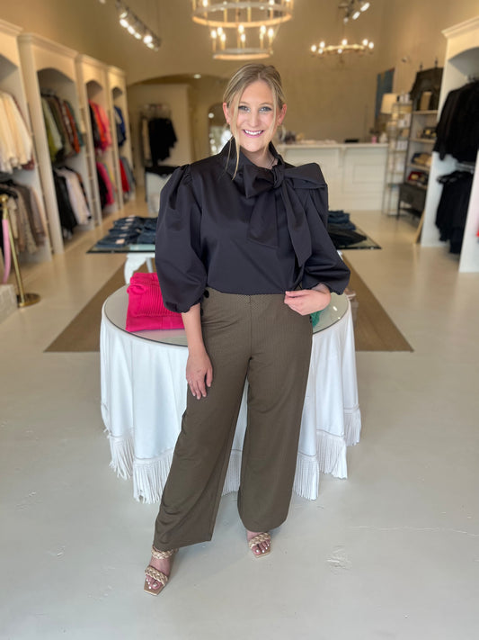 Renuar Butterscotch Combo Print Knit Pants