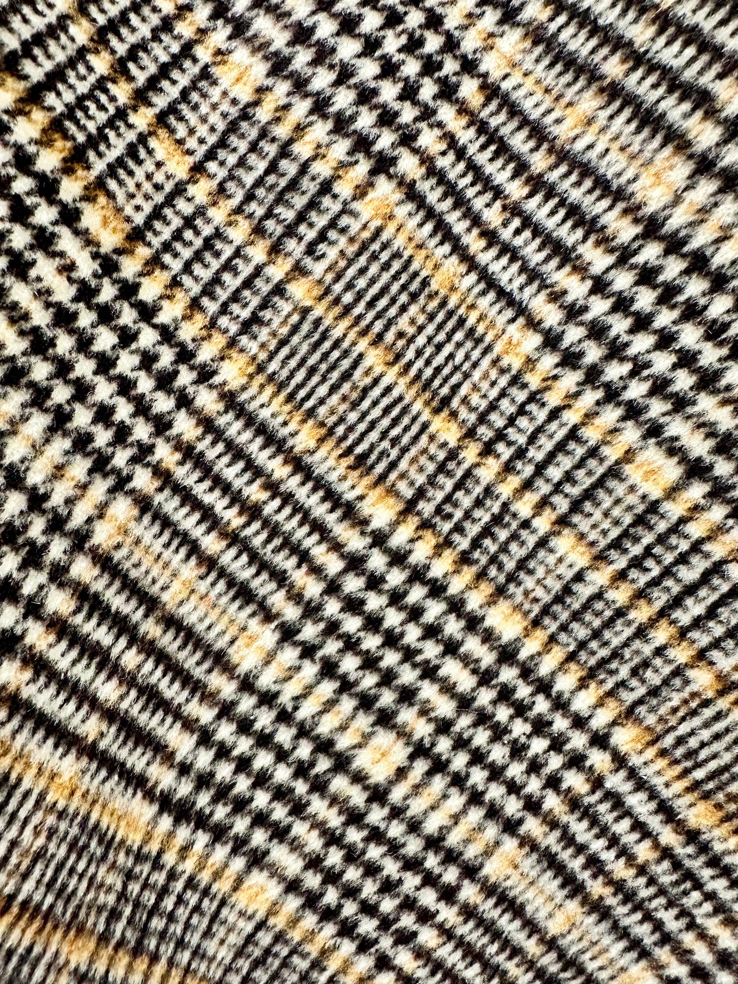 Karen Kane plaid skirt black and gold
