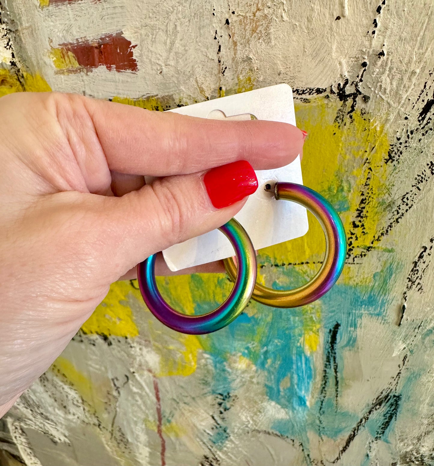 EAB Favorites Oil Slick Hoop